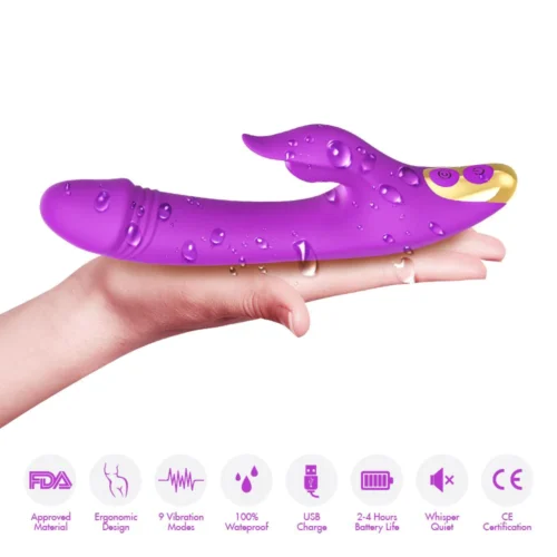 Premium Luxury Suction Rabbit Purple Features List Adult Luxury