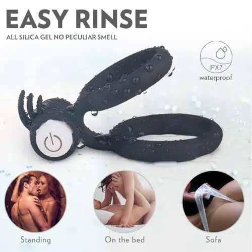 Aim to Please Double Vibrating Cock Ring Adult Luxury