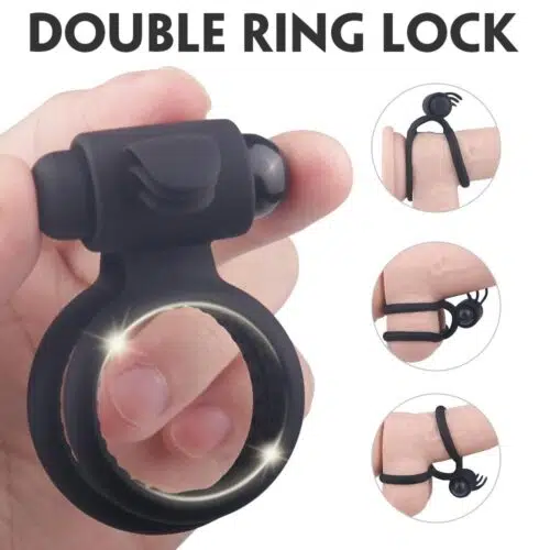 Aim to Please Double Vibrating Cock Ring Adult Luxury