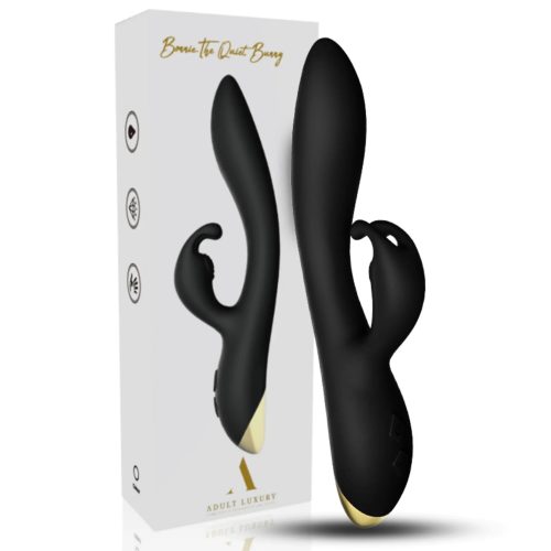 Bonnie® The Quiet Bunny (Preto) Vibrador Adulto Luxo