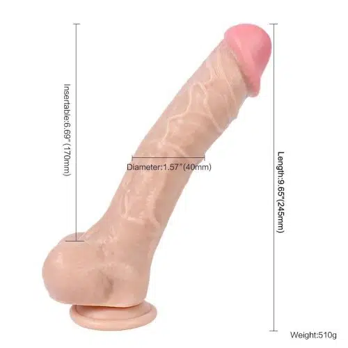 Climax Ultra Realistic Suction Cup Dildo (24.5cm x 4.8cm) Adult Luxury