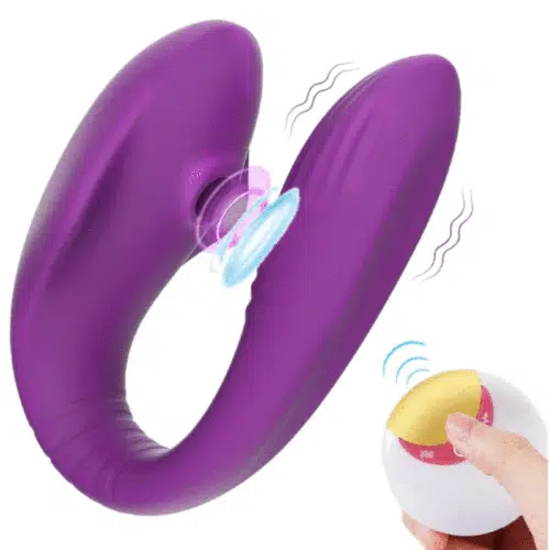 Vibrador de Sucção de Casais de Diversão™ - Design A (Forma de Flor) Luxo adulto