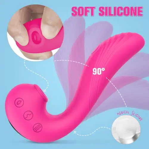 Echo 3 in 1 Clitoral Sucking & Licking Vibrator Adult Luxury