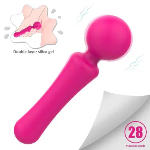 Varinha Fantacy & Massageador (Rosa) Adulto Luxo