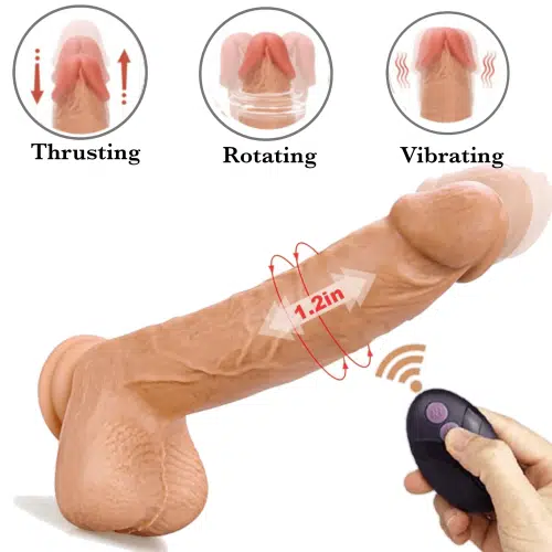 Fantasy Thrusting Vibrating Remote Control Dildo Adult Luxury