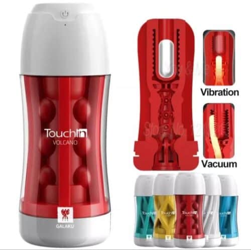 Galaku Touch In Masculino Masturbator Cup (Vermelho) Adulto Luxo