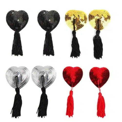 Heart Tassel Nipple Pasties Adult Luxury