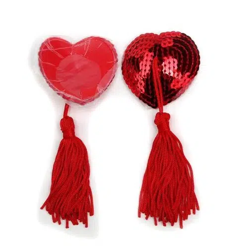 Heart Tassel Nipple Pasties Adult Luxury