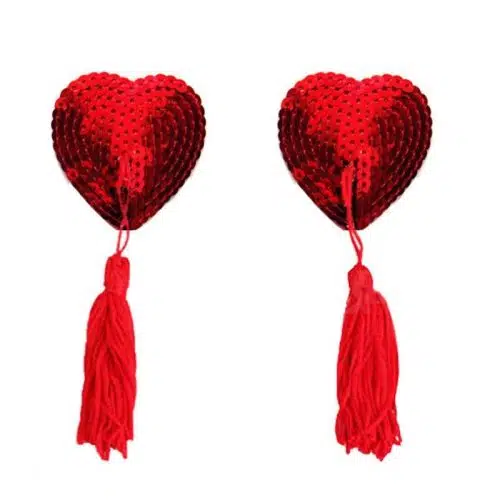 Heart Tassel Nipple Pasties Adult Luxury