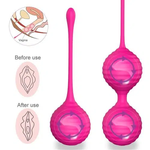 Bolas de Kegel Premium Exuberantes (Rosa) Luxo Adulto