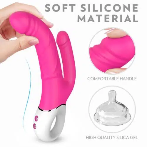 Duplo Magnético Deluxe G-spot, Clitoral e/ou Vibrador Anal Adulto Luxo