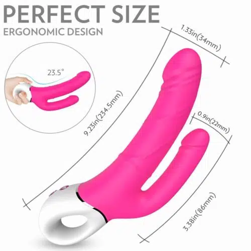 Duplo Magnético Deluxe G-spot, Clitoral e/ou Vibrador Anal Adulto Luxo