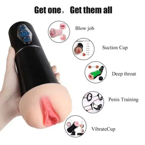 Master-Suction-Bot Pocket Pussy Luxo Adulto