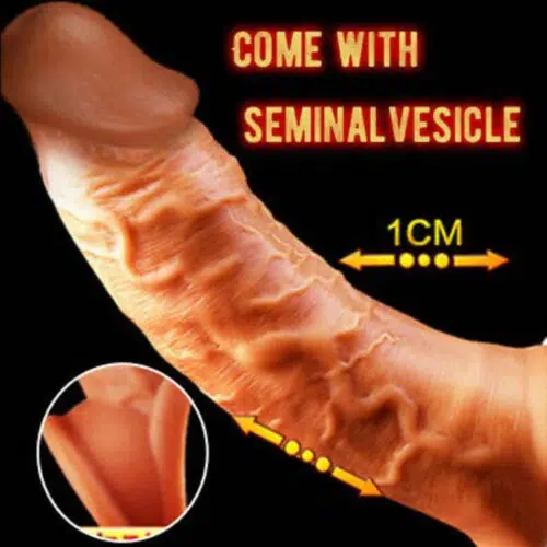 Mega +70% ED Solution Premium Penis Dildo Extender Vein Width Adult Luxury