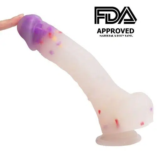 Mighty Magic Purple Dildo (19.5cm x 3.8cm) Adult Luxury