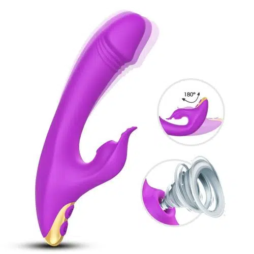 Premium Luxury Suction Rabbit Vibrator (Purple) Adult Luxury