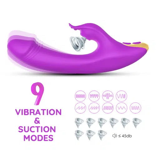 Premium Luxury Suction Rabbit Vibrator (Purple) Adult Luxury