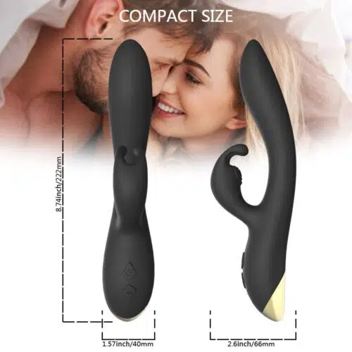 Bonnie® The Quiet Bunny (Preto) Vibrador Adulto Luxo