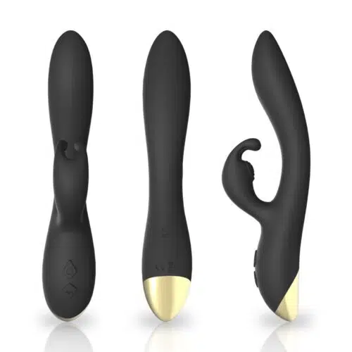 Bonnie® The Quiet Bunny (Preto) Vibrador Adulto Luxo