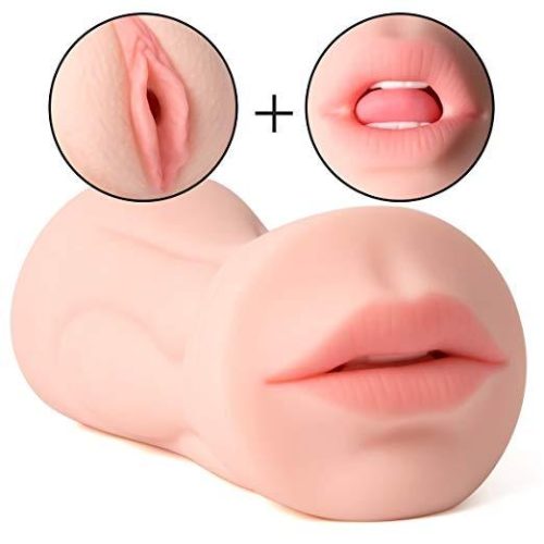 Realistica Male Masturbator ( Mouth & Vagina Sex Toy) Adult Luxury