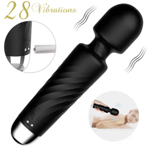 Orgasmix Super Sex Massage Wand (Black) Adult Luxury