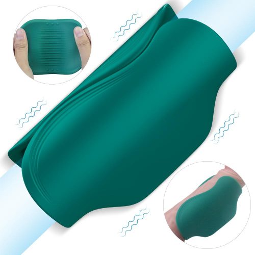 Prazer silencioso Stroker brinquedo sexual para homens (verde) Adulto Luxo