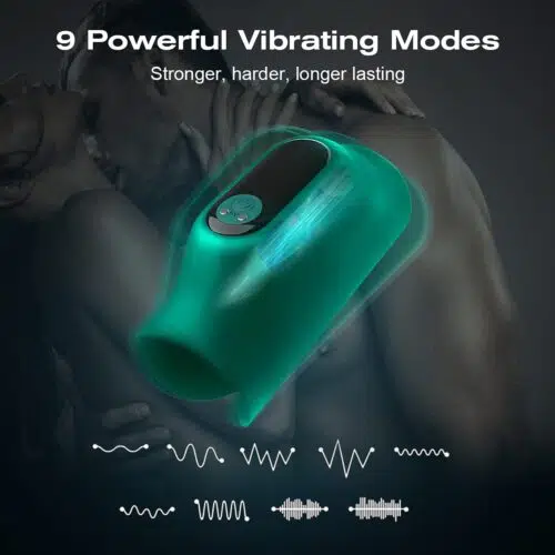 Silent Pleasure Stroker Sex Toy For Men (Green) Adult Luxury