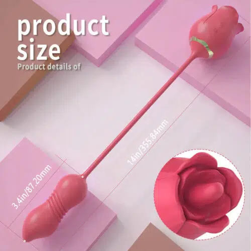 Rose Pro 7 Rosa Tamanho do Produto Dimensões Adulto Luxo