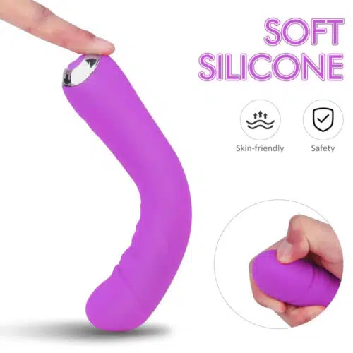 Forever Young Heating G- Spot Vibrator Purple Soft Silicone Adult Luxury