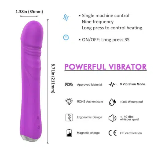 Forever Young Heating G- Spot Vibrator Purple Size Adult Luxury