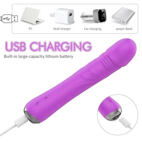 Forever Young Heating G- Spot Vibrator Purple USB Chargers Adult Luxury