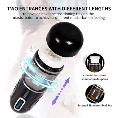 Master- Bot Automatic Telescopic Rotating Masturbator Sex toy Adult Luxury