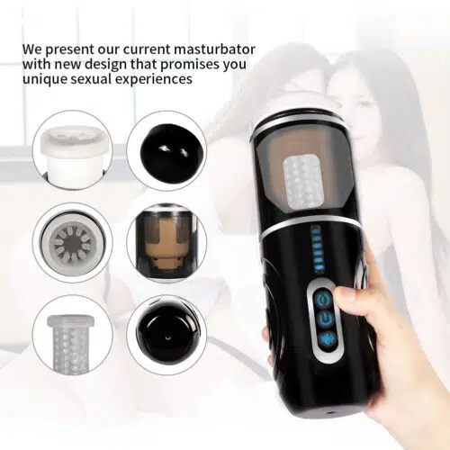 Master- Bot Automatic Telescopic Rotating Masturbator Sex toy Adult Luxury