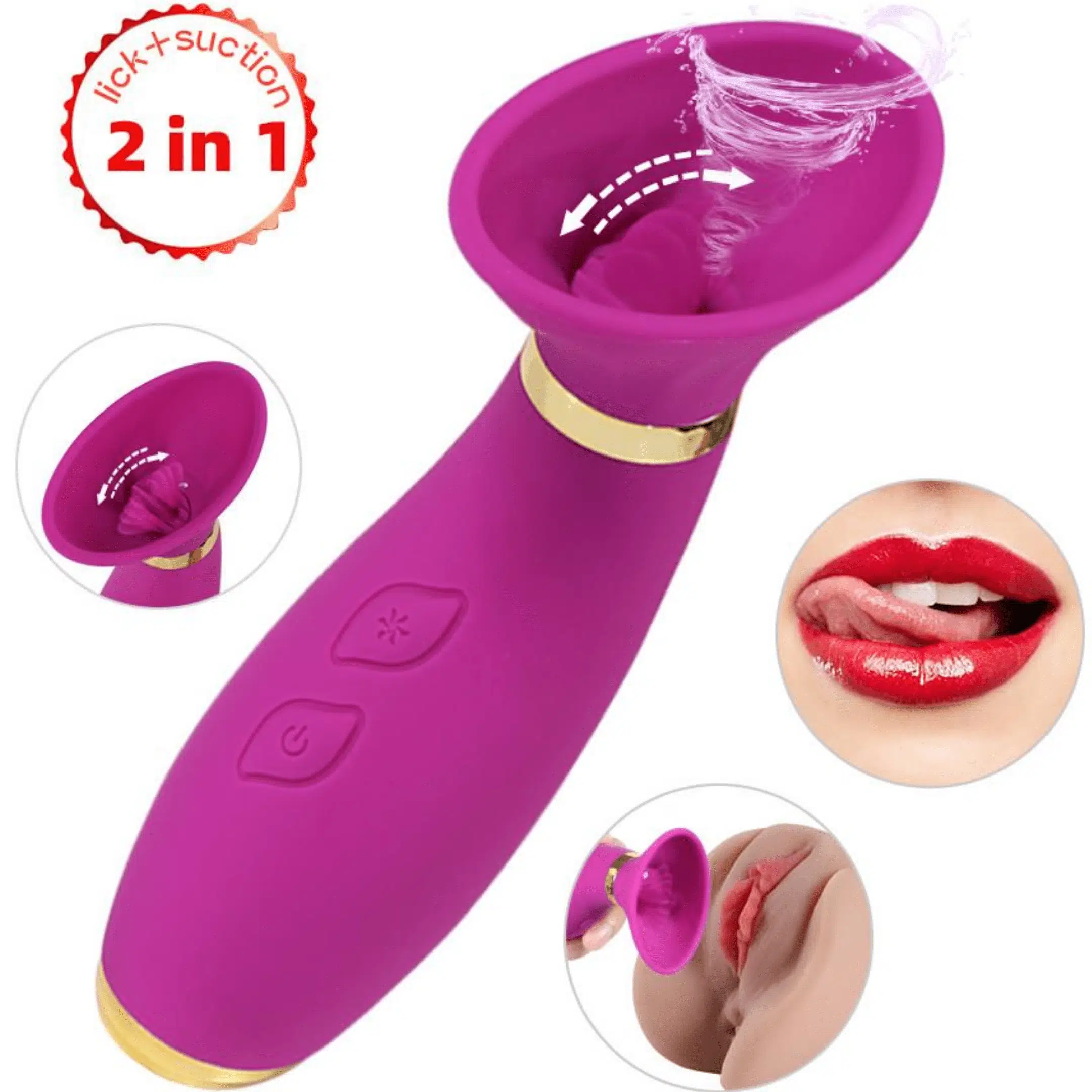 Featured Products Slider Product Image - Temptations Sucking Licking Tongue Vibrator