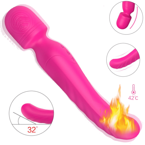 A Vibe Luxo Varinha de Aquecimento Aquecida Vibrador Adulto Luxo