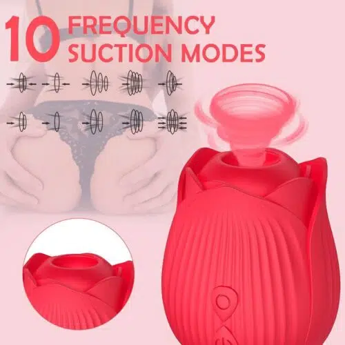 Fantasy Thrusting Rose Vibrator (Red) Adult luxury