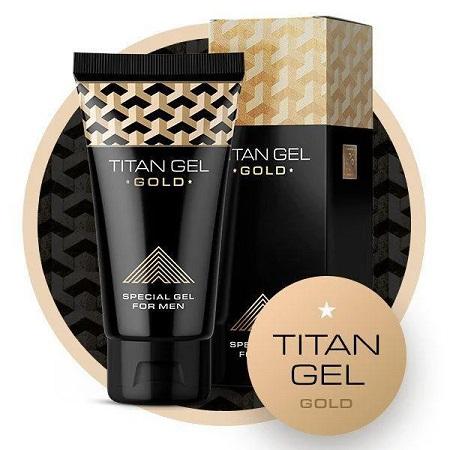 Titan Gel Gold : Creme de realce do pênis Adulto Luxo