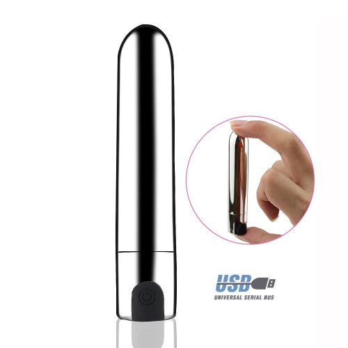 Universal Unisex Vibrador Bala de Prata Adulto Luxo