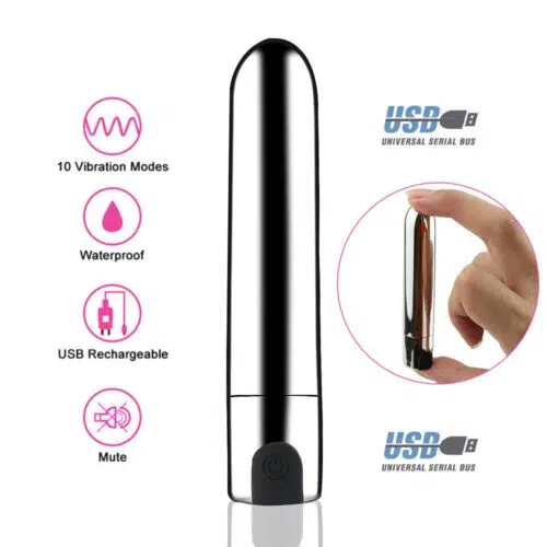 Universal Unisex Silver Bullet Vibrator Adult Luxury