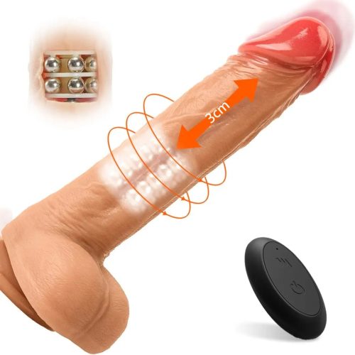 THe GRAND Trusting Vibrating Rotating & Ball Bearing Dildo Adult Luxury 