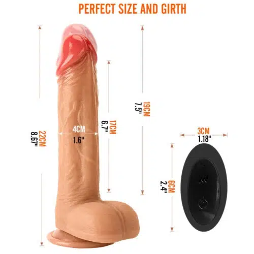 THe GRAND Trusting Vibrating Rotating & Ball Bearing Dildo Adult Luxury 