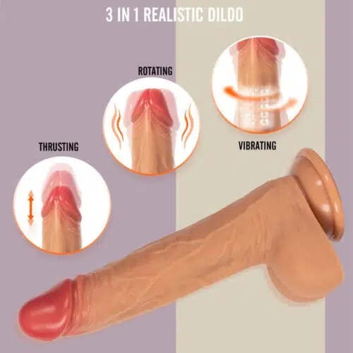 THe GRAND Trusting Vibrating Rotating & Ball Bearing Dildo Adult Luxury 