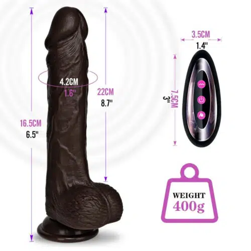 4 em 1 Satisfatório Empurrando Dildo Rotativo Pro Adulto Luxo