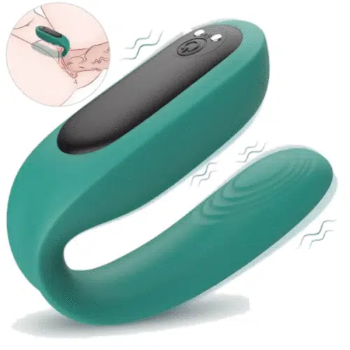 Vibe-Us Vibrador de Casais (Verde) Adulto Luxo