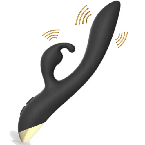 Bonnie® The Quiet Bunny (Preto) Vibrador Adulto Luxo