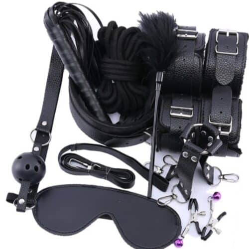 Kit de brinquedo sexual Black bondage Luxo Adulto